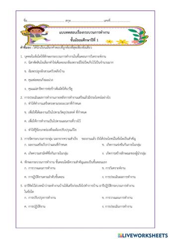 กระบวนการทำงาน