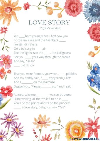 Love Story by Taylor Swift