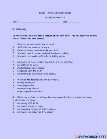 Ls bk 2 revision -unit 3