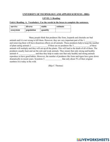 PW Reading 3 Unit 4 RA