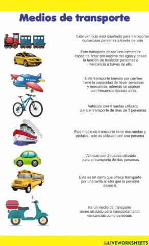 Medios de transporte
