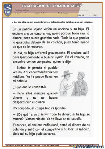 Examen de comunicación