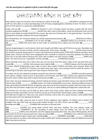 Christmas back in the day