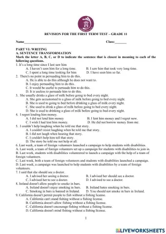 Đề cương ôn thi hk1 - anh 11 (p2)