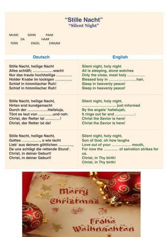 STILLE NACHT SILENT NIGHT- kolęda