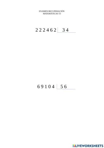 Divisiones dos cifras