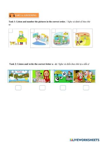 Grade 5 - Review Listening