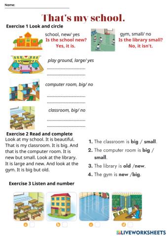 Unit 7 That's my school Lesson 2