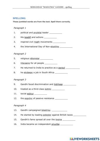 Mohandas Mahatma Gandhi