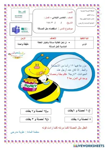 استقصاء حل المسألة