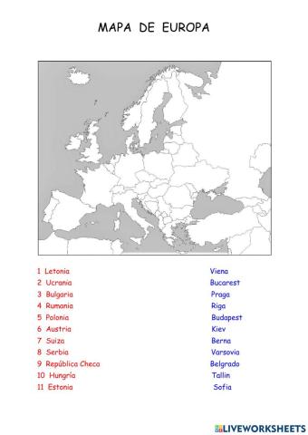 Mapa de Europa
