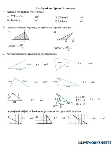 Laukumi un tilpumi.1.var.