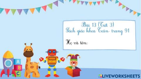 Bài 13: Luyện tập chung (Tiết 3)