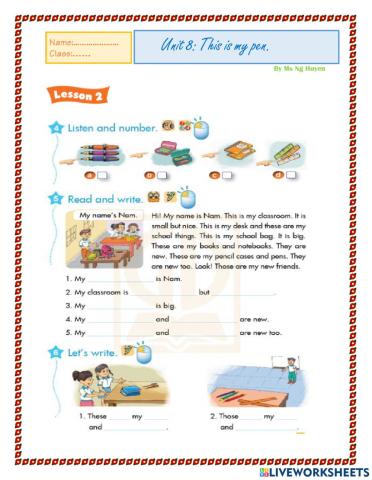 E3 Unit 8 Lesson 2,3