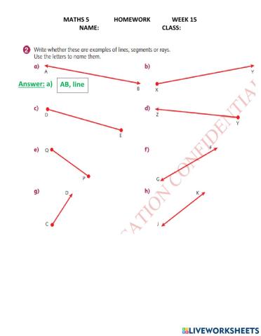 Maths 5 home work week 15