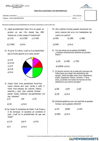 Recuperación de matemáticas 2