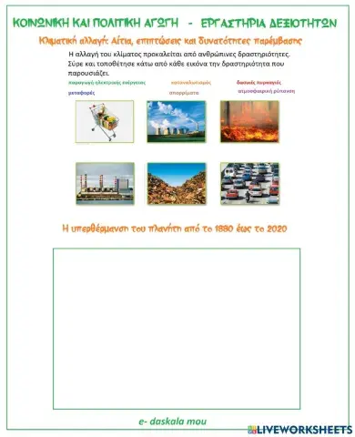 Κλιματική αλλαγή: Αίτια