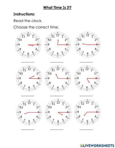 What Time Is It? - Practice 2