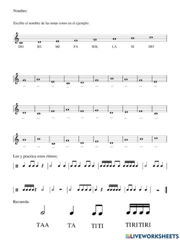 Notas musicales