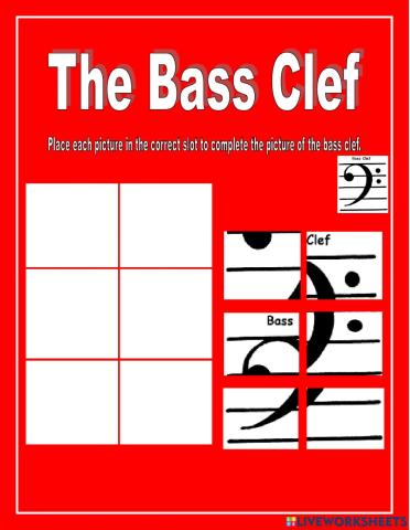 Bass clef puzzle