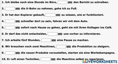 Infinitivkonstruktionen