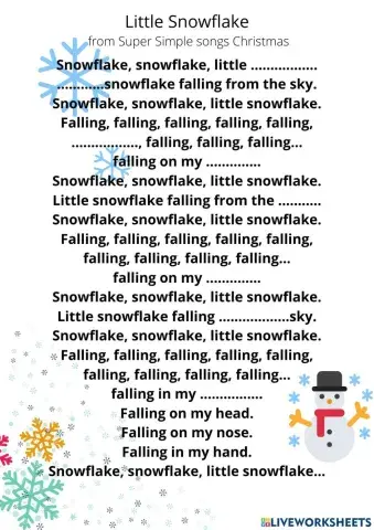 Little Snowflake from Super Simple Songs