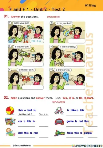 FF 1 - Unit 02 - TEST 2 - Writing