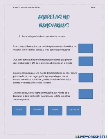 Energias no renovables