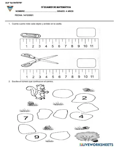 IV examen final de matemática