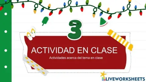 Actividad Tercero Fondo de Diapositiva