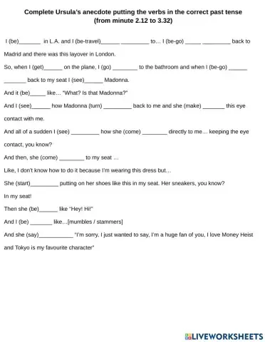 Ursula Corbero and Madonna - Jimmy Fallon