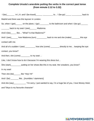 Ursula Corbero and Madonna - Jimmy Fallon