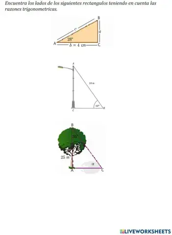 Razones trigonométricas.