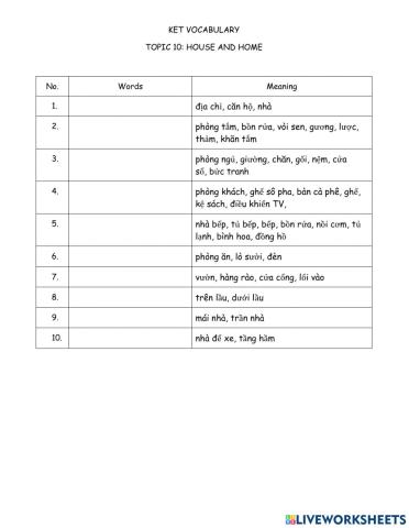 Ket - House and home