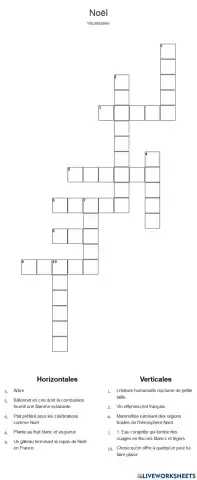 Vocabulaire Noël