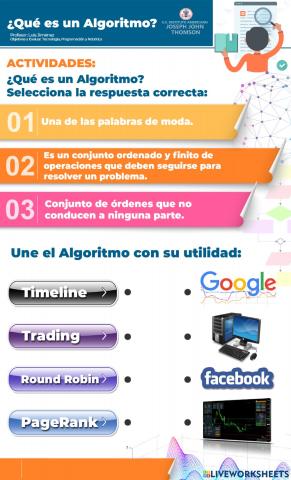 ¿Sabes qué es un algoritmo?