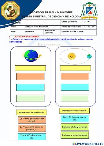 Evaluación de ciencias