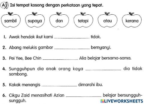 Latihan Bahasa Melayu Tahun 2