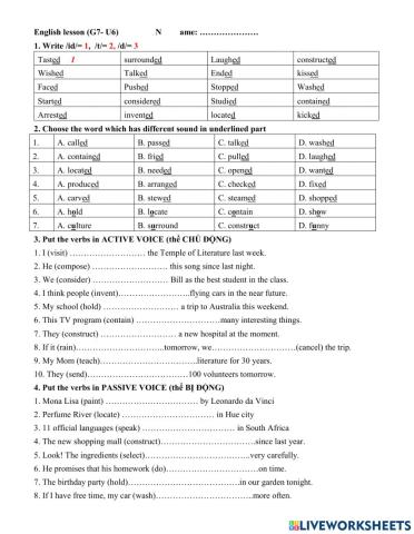 Grade 7- Unit 6 Temple of Literature