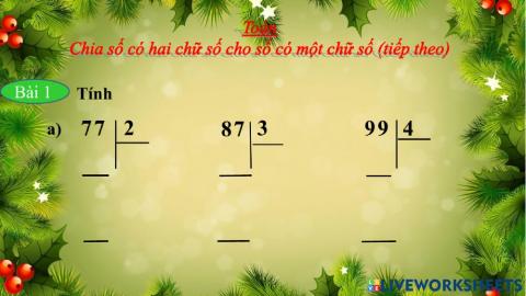 Chia số có hai chữ số