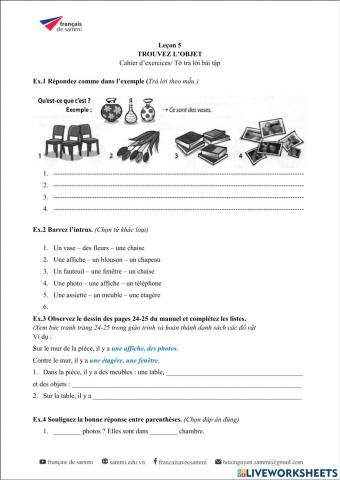 Le Nouveau Taxi 1 - Leçon 5 - Cahier d'exercices