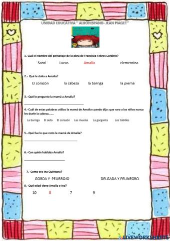 Cuestionario de amalia