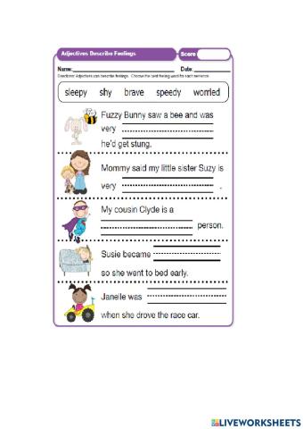 Adjective Describing Words