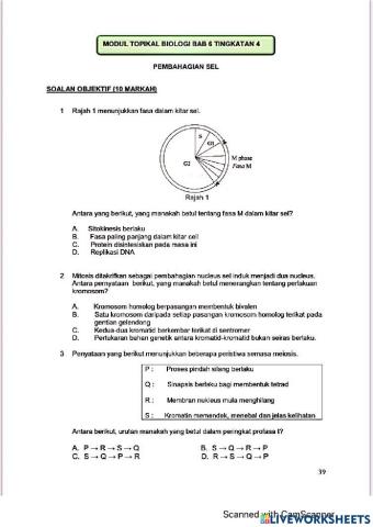 Modul Hebat edisi 2021 Biologi Tingkatan 4 Bab 6