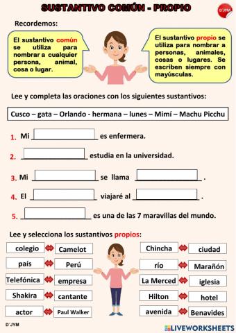 Sustantivo Propio - Común