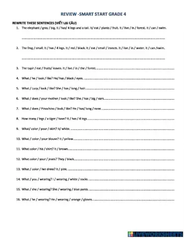 Review smart start 4 Theme 3 + 4