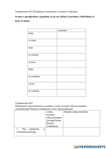 Healthy human organism