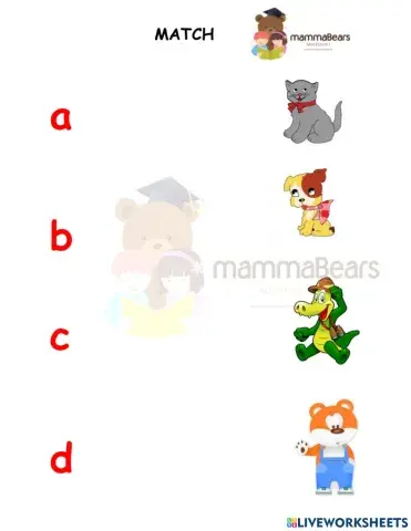 Match a-d with pictures