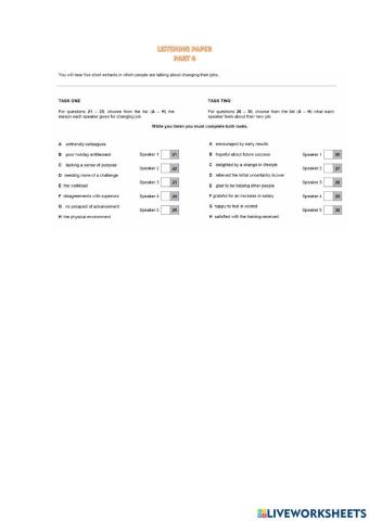 Part 4 cae listening paper