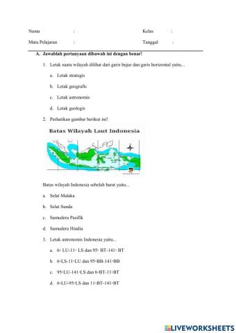 Karakteristik Geografis Indonesia